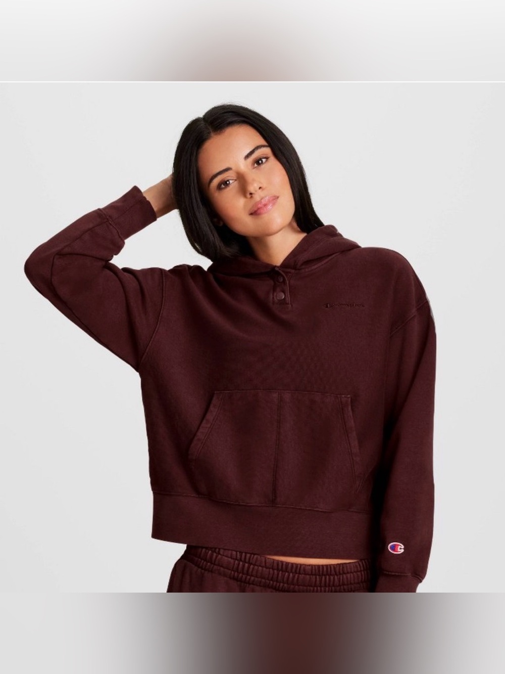 Champion Women's Vintage Wash Fleece Hooded Sweatshirt